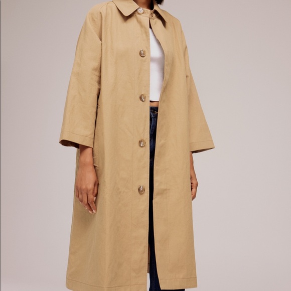 mijeong park Jackets & Blazers - LINEN TRENCH - DARK BEIGE